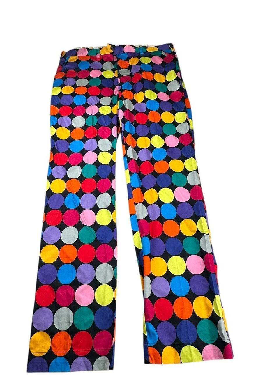 NWT! LOUDMOUTH Golf Pants Disco Balls Black A Pants Size 40x34